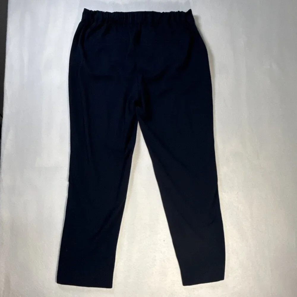 Banana Republic Womens‎ Hayden Pull On Pants size 8 Navy Blue With Pockets